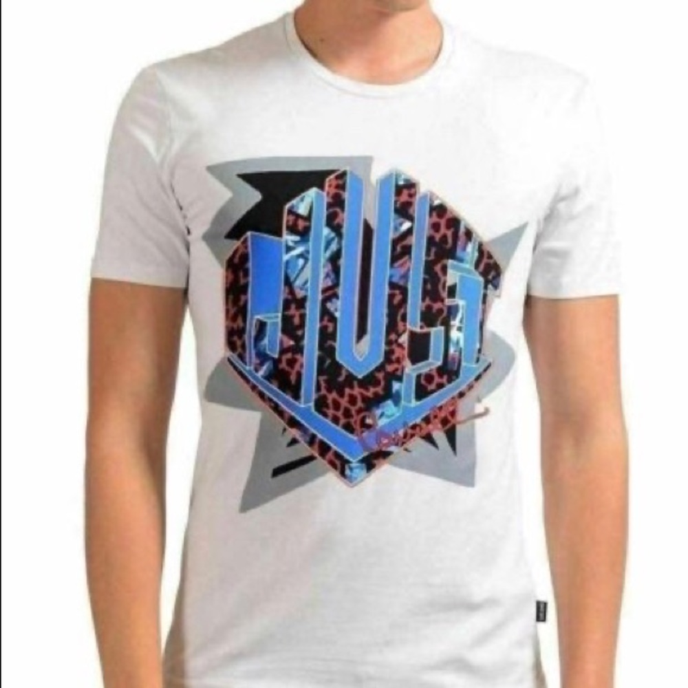 Just Cavalli short sleeve graphic t‎ shirt slim fit